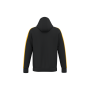 Uniseks tweekleurige teamwear hoodie Black / Sporty Yellow 4XL