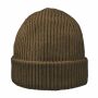 Luxury Fine Rib Beanie, Army green Luxury Fine Rib Beanie, Army green
