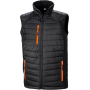 Black compass gewatteerde softshell bodywarmer Black / Orange 4XL Black compass gewatteerde softshell bodywarmer Black / Orange 4XL