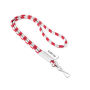 Polyester 2-kleurige koord-lanyard met full color label