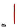 Vibe GRS certified R-ABS pen met ultra vloeiende inkt, rood, wit