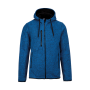 Heather herenvest met capuchon Light royal blue melange S