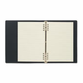 SPIRABLE - A5 navulbaar PU notitieboek - Zwart