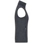Ladies' Knitted Fleece Vest dark grey melange/silver S Ladies' Knitted Fleece Vest dark grey melange/silver S