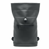 BAI ROLL - Laptop Rolltop rugzak PU - Zwart