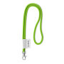 Polyester 2-kleurige koord-lanyard met full color label
