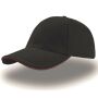 LIBERTY SANDWICH CAP, BLACK/RED, One size, ATLANTIS HEADWEAR