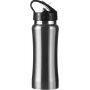 RVS fles Serena zilver