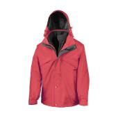 3-IN-1 ZIP AND CLIP JACKET, RED, L, RESULT