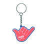 Gepersonaliseerde NFC-sleutelhanger van PVC-rubber met een dubbelzijdig logo-ontwerp