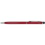 Ore aluminium balpen met stylus (blauwe inkt) - Rood