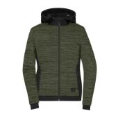 olive-melange/black