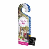 Deurhanger met condoom, Zwart