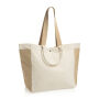 BEAU AWARE™ 400gsm recycled canvas all-round shopper, gebroken wit