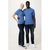 Iqoniq Yosemite gerecycled katoen pique polo, heather blue (XXS)
