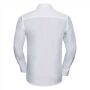RUS Men LSL Tailored Polycot. Poplin Shirt, White, 4XL