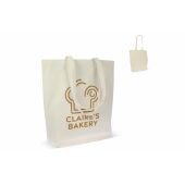 Bag organic cotton natural long 270g/m² 42x12x43 cm - Ecru