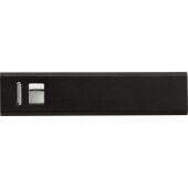 Aluminium power bank Kathy black