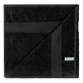 Sophie Muval strandhanddoek gerecycled 180x100 cm, 450 gr/m² - Zwart