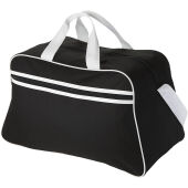 Solid black/White