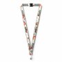 Polyester keycord met gesublimeerde satijnen overlay