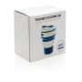 Opvouwbare siliconen beker, blauw