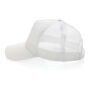 Impact AWARE™ 5 panel recycled katoenen truckercap, wit