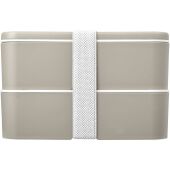 MIYO POP dubbellaagse lunchtrommel van 700+700 ml - Zandsteen MIYO POP dubbellaagse lunchtrommel van 700+700 ml - Zandsteen
