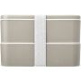 MIYO POP 700+700 ml double layer lunch box - Sandstone MIYO POP 700+700 ml double layer lunch box - Sandstone