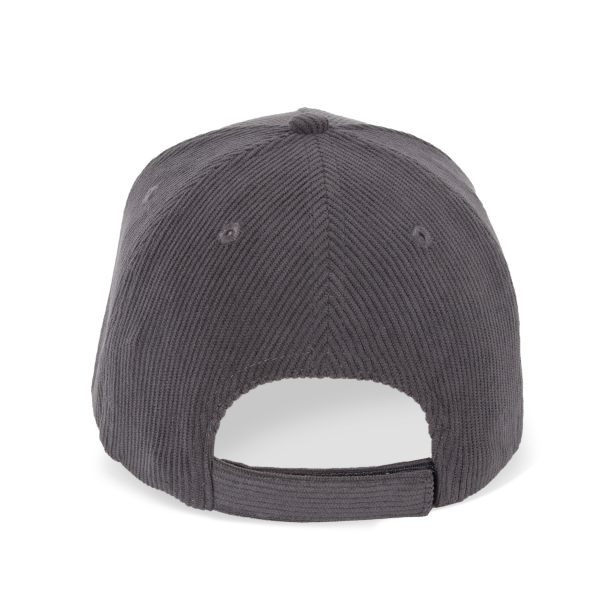 Ribfluwelen pet met 5 panelen Shadow One Size Ribfluwelen pet met 5 panelen Shadow One Size