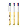 BIC® 4 Colours Shine balpen 4 Colours Shine BP LP Gold_UP white_RI white BIC® 4 Colours Shine balpen 4 Colours Shine BP LP Gold_UP white_RI white