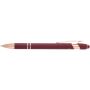 Nanna balpen met roségouden afwerking (blauwe inkt) - Bordeaux rood