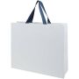 Smartfold papieren tas van 210 g/m² met lintgrepen en een glanzende laminaatlaag - 42 x 12 x 35 cm - Blauw Smartfold papieren tas van 210 g/m² met lintgrepen en een glanzende laminaatlaag - 42 x 12 x 35 cm - Blauw