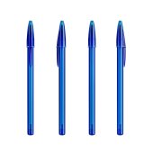 Doorzichtig Donkerblauw / Doorzichtig Donkerblauw / Zwarte Inkt