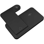 SCX.design W28 3-in-1 draadloos oplaadstation met telefoonstandaard - Zwart