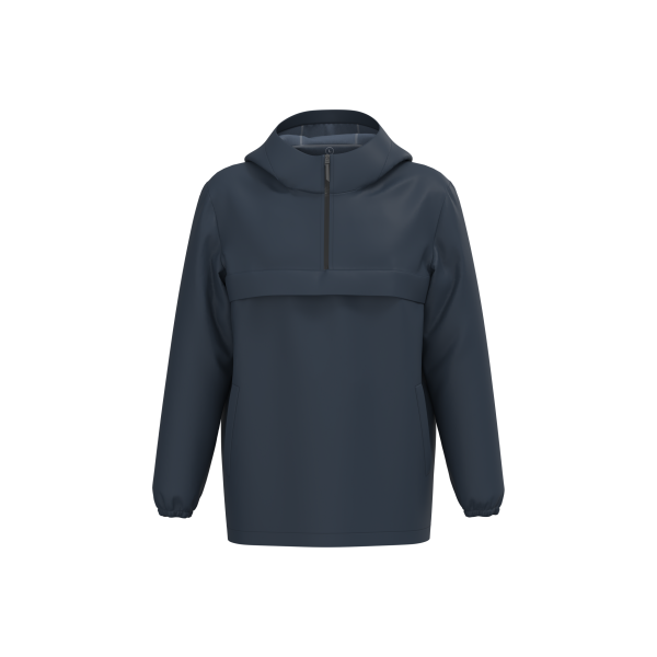 Ecologische waterdichte uniseks windbreaker met kwartrits Navy Blue 3XL Ecologische waterdichte uniseks windbreaker met kwartrits Navy Blue 3XL