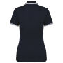 Damespolo met korte mouwen en contrasterende bies Navy / White XS