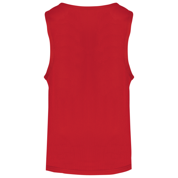 Licht trainingshesje van mesh kids Sporty Red 6/10 jaar Licht trainingshesje van mesh kids Sporty Red 6/10 jaar