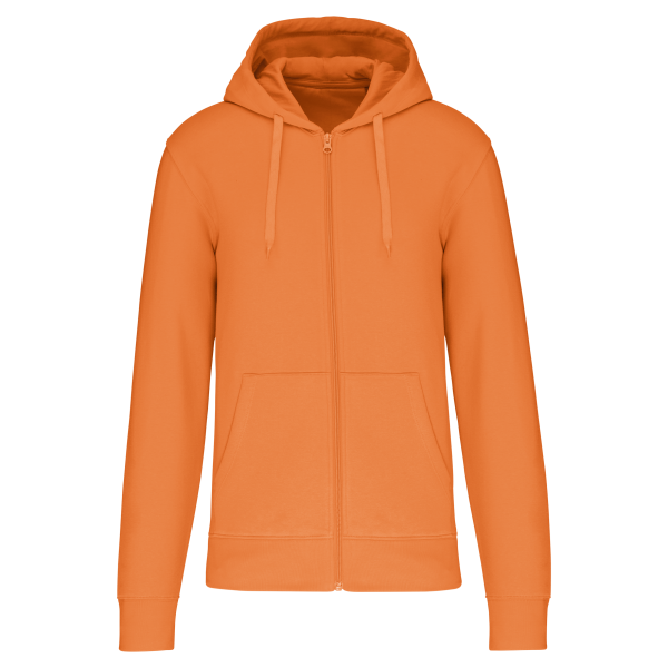 Ecologische herensweater met capuchon en ritssluiting Light Orange 4XL Ecologische herensweater met capuchon en ritssluiting Light Orange 4XL