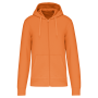 Ecologische herensweater met capuchon en ritssluiting Light Orange 4XL