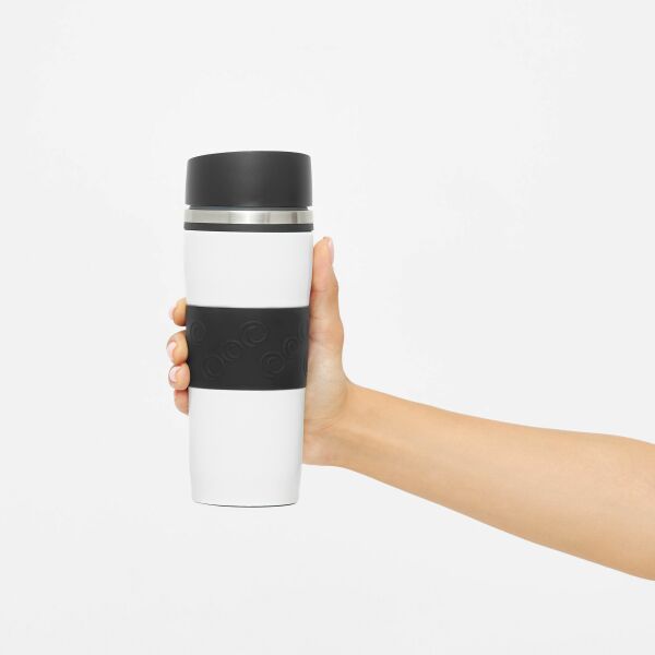 ARABICA - Dubbelwandige isoleerbeker wit, zwart ARABICA - Dubbelwandige isoleerbeker wit, zwart