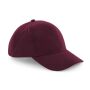 PRO-STYLE HEAVY BRUSHED COTTON CAP, BURGUNDY, One size, BEECHFIELD