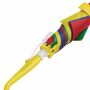 Manueel te openen kinderparaplu LOLLIPOP blauw, geel, groen, rood