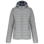 Ladies' lightweight hooded padded jacket Marl Silver XXL Ladies' lightweight hooded padded jacket Marl Silver XXL