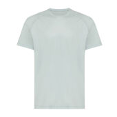 Iqoniq Tikal gerecycled polyester sneldrogend sport t-shirt, iceberg green (L)