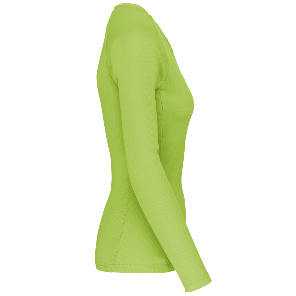 Ladies' long-sleeved sports T-shirt Lime XL Ladies' long-sleeved sports T-shirt Lime XL