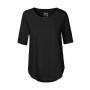 LADIES HALF SLEEVE T-SHIRT, BLACK, XS, NEUTRAL
