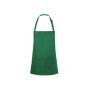 SHORT BIB APRON BASIC WITH BUCKLE AND POCKET, FOREST GREEN, One size, KARLOWSKY