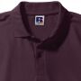 RUS Men Classic Polycotton Polo, Burgundy, S