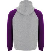 Badet tweekleurige kinderhoodie - Gemêleerd grijs/Paars - 11/12